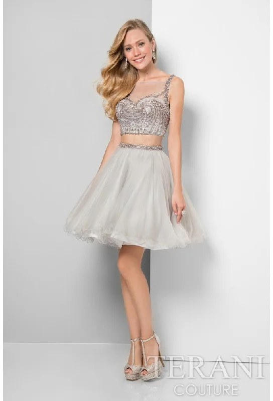 Terani Couture 1711P2233 Short Two Pieace Beaded Cocktail Dress