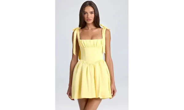 Sarah Corset Mini Dress Champagne