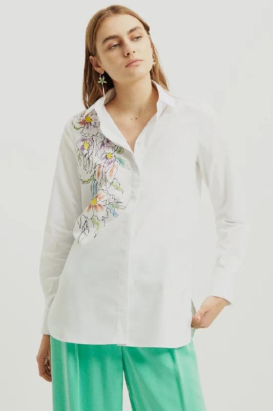 Armin Floral Shirt Relaxed Fit Short Blouse