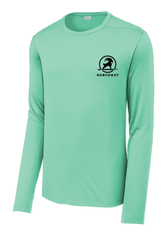 SURFGOAT JUPITER FL Long-Sleeved SPF 50 UV Sun Shirt (SeaFoam / Black) Trendy Short Sleeve Blouse SURFGOAT JUPITER FL Long-Sleeved SPF 50 UV Sun Shirt (SeaFoam / Black) Trendy Short Sleeve Blouse