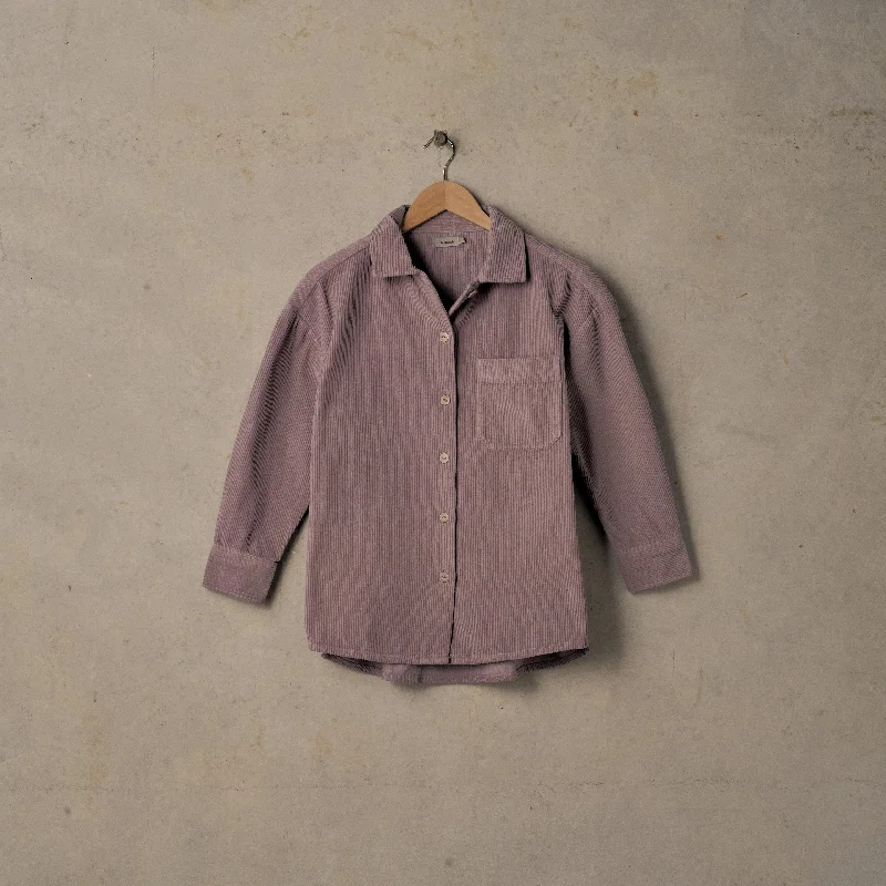 Cord Overshirt Relaxed Short Sleeve Tee