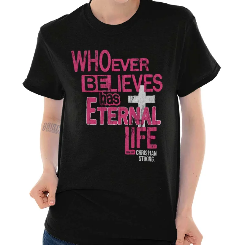 Eternal Life T Shirt Casual Oversized Short Shirt