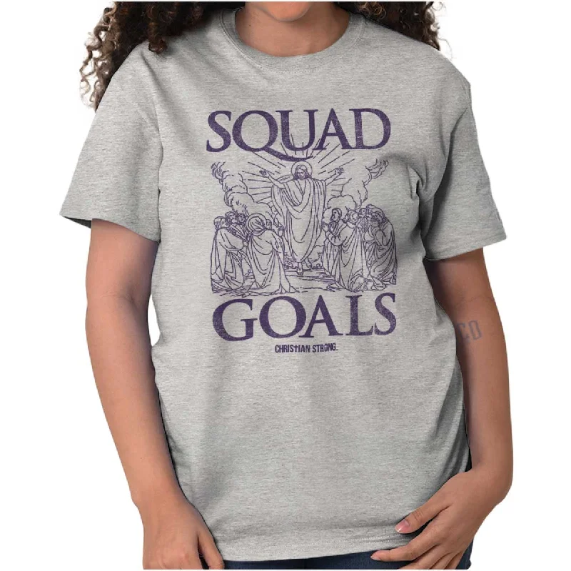 Jesus Squad Goals T Shirt Comfortable Short Sleeve Tunic