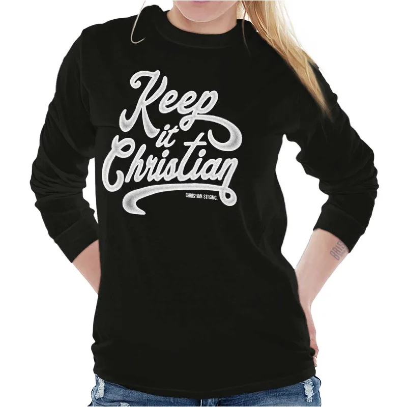 Keeping It Christian Long Sleeve T Shirt Trendy Summer Short Sleeve