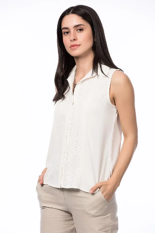 Women White Shirt Relaxed Fit Short Tunic