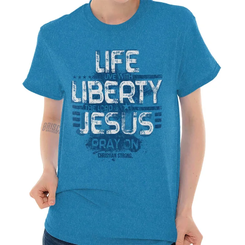 Live Liberty T Shirt Comfortable Pocket Short Shirt