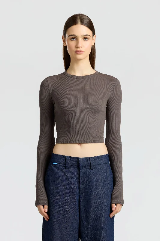 Verona Crop Shirt Elegant Button-Down Short Shirt