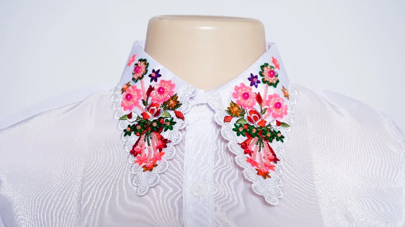 Women Collar Shirt (48") Trendy Floral Print Tee