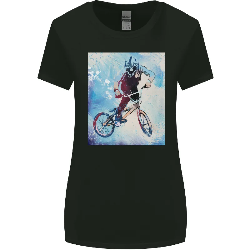 A Cool BMX Design Womens Wider Cut T-Shirt Elegant Classic Vintage