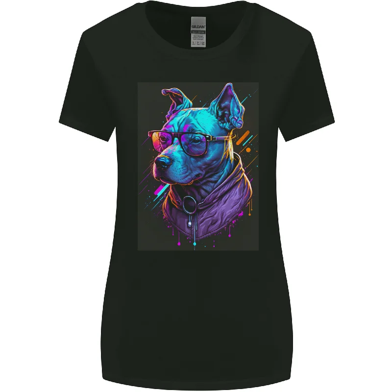A Cool Staffy Staffordshire Bull Terrier Dog Womens Wider Cut T-Shirt Fleece Fabric Down Fabric Feather Fabric A Cool Staffy Staffordshire Bull Terrier Dog Womens Wider Cut T-Shirt Fleece Fabric Down Fabric Feather Fabric