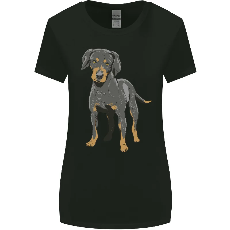 A Coonhound Dog Womens Wider Cut T-Shirt Satin Fabric Silk Fabric Chiffon Fabric