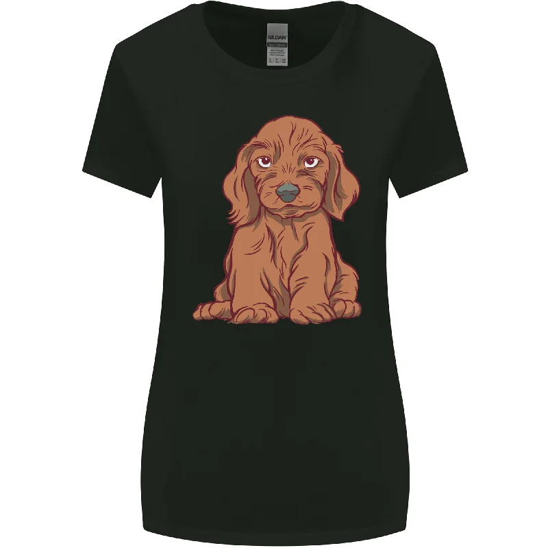 A Dachshund Puppy Dog Womens Wider Cut T-Shirt Oversized T-Shirt Spandex breathable