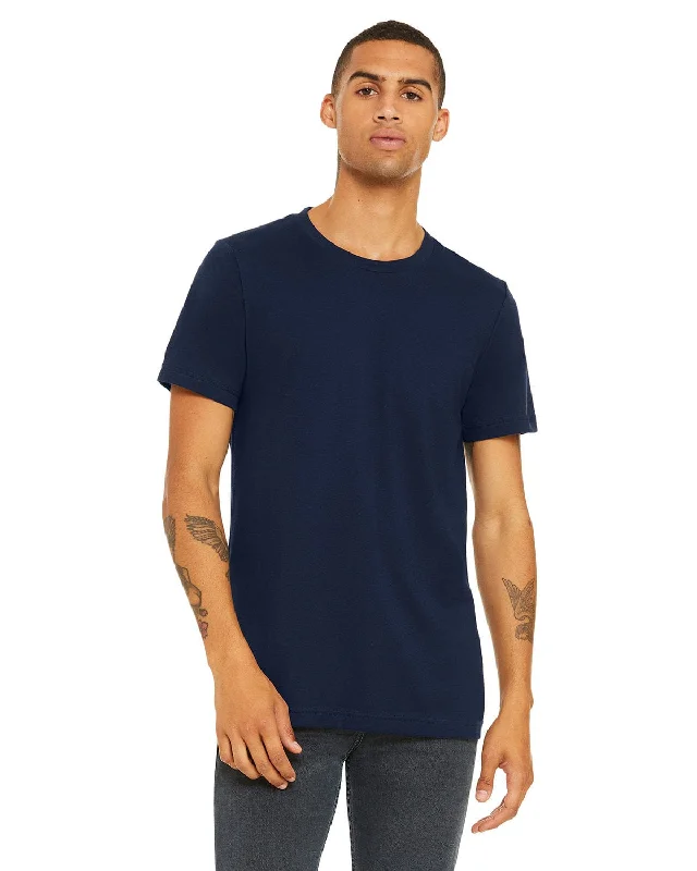 Bella+Canvas Unisex T-Shirt | Navy Machine Wash Dry Clean Hand Wash