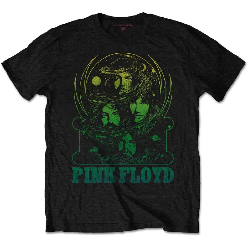 Pink Floyd | Official Band T-Shirt | Green Swirl Modern Contemporary Chic