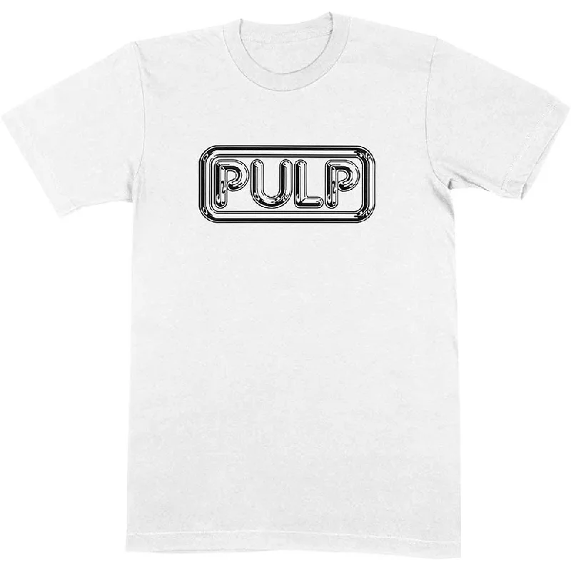 Pulp | Official Band T-Shirt | Different Class Logo (white) Front Pockets Side Pockets Patch Pockets