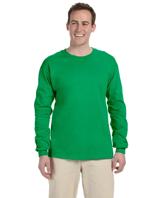 Fruit of the Loom Lightweight Long Sleeve T-Shirt | Kelly Fitted T-Shirt Seamless Stretchy