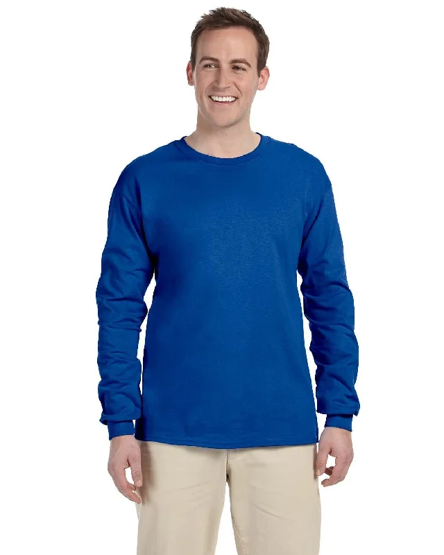 Fruit of the Loom Lightweight Long Sleeve T-Shirt | Royal Fitted T-Shirt Seamless Stretchy Fruit of the Loom Lightweight Long Sleeve T-Shirt | Royal Fitted T-Shirt Seamless Stretchy