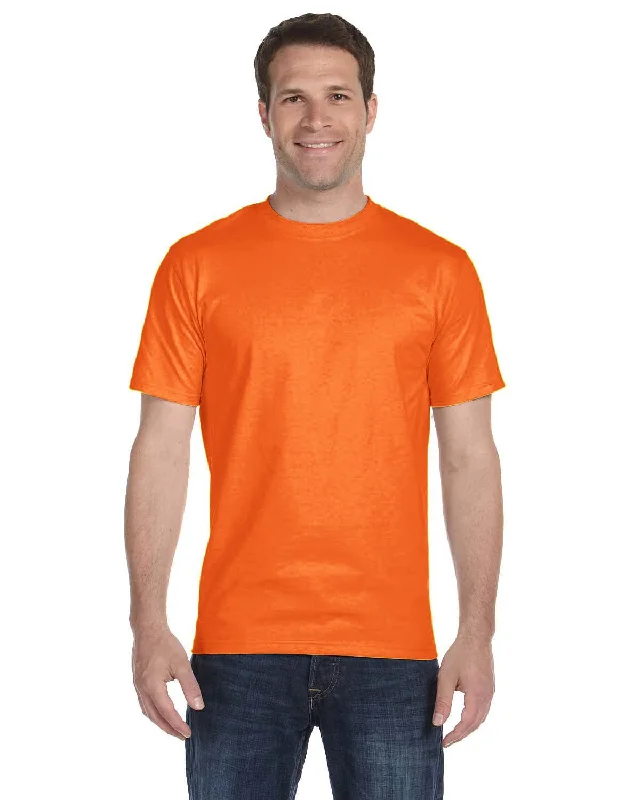 Gildan DryBlend 50/50 T-Shirt | S Orange Fleece Fabric Down Fabric Feather Fabric