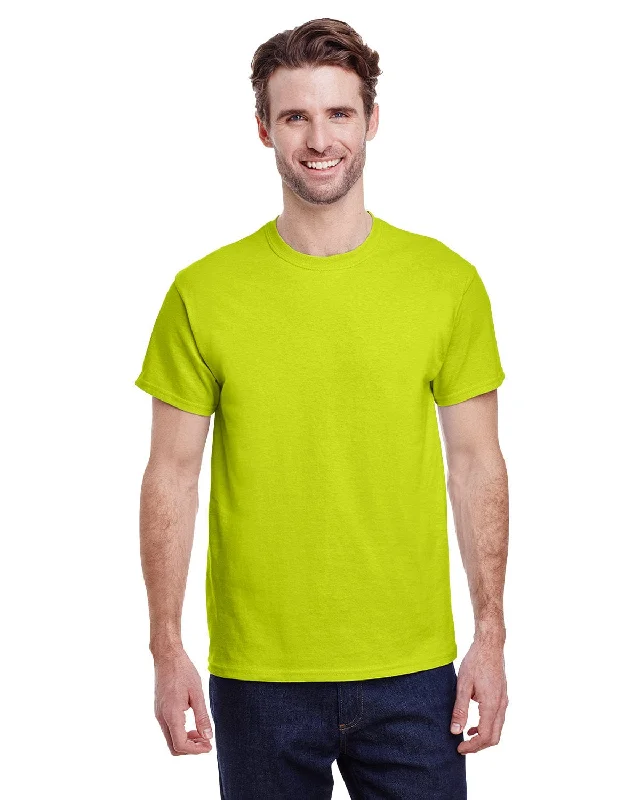 Gildan Heavy Cotton T-Shirt | Safety Green Fleece Nylon Spandex