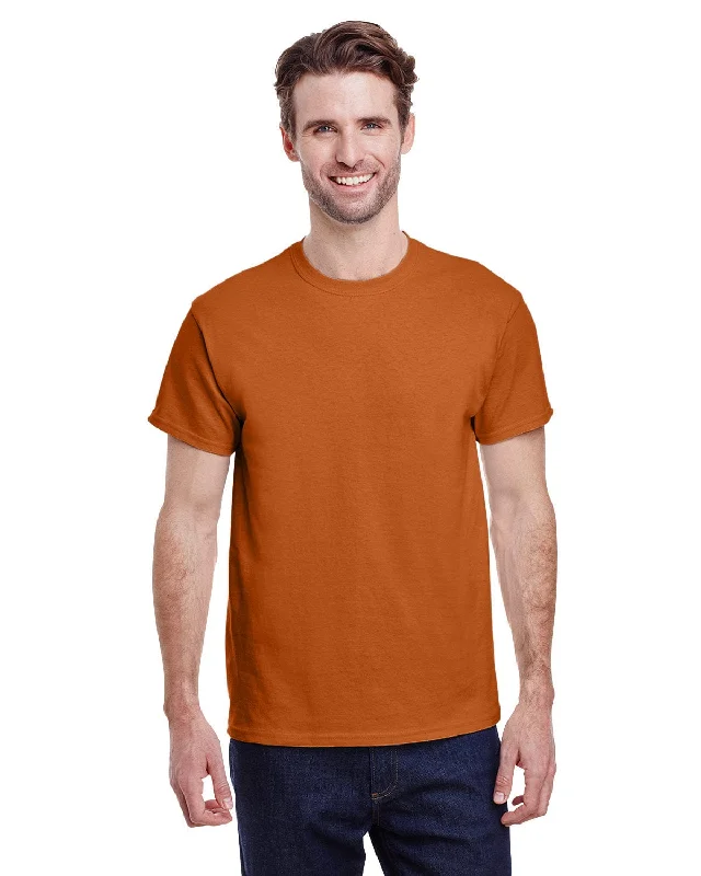 Gildan Heavy Cotton T-Shirt | T Orange Terry Blend Velvet Blend Canvas Blend