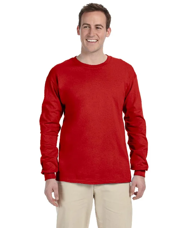 Gildan Ultra Cotton Heavyweight Long Sleeve T-Shirt | Red Denim Fabric Leather Fabric Suede Fabric Gildan Ultra Cotton Heavyweight Long Sleeve T-Shirt | Red Denim Fabric Leather Fabric Suede Fabric