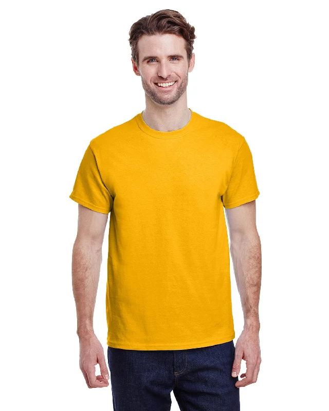 Gildan Ultra Cotton Heavyweight T-Shirt | Gold Hooded Caped Shawl Collar