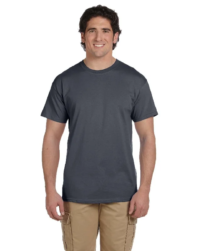 Hanes ComfortBlend 50/50 T-Shirt | Smoke Gray Print Jacquard Patchwork