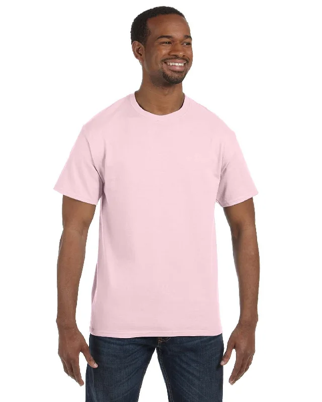 Jerzees Heavyweight 50/50 T-Shirt | Classic Pink Spandex Blend Rayon Blend Denim Blend