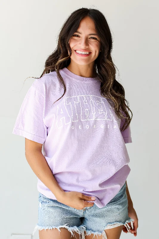 Lavender Athens Georgia Tee Polka Dot Checkered Tartan