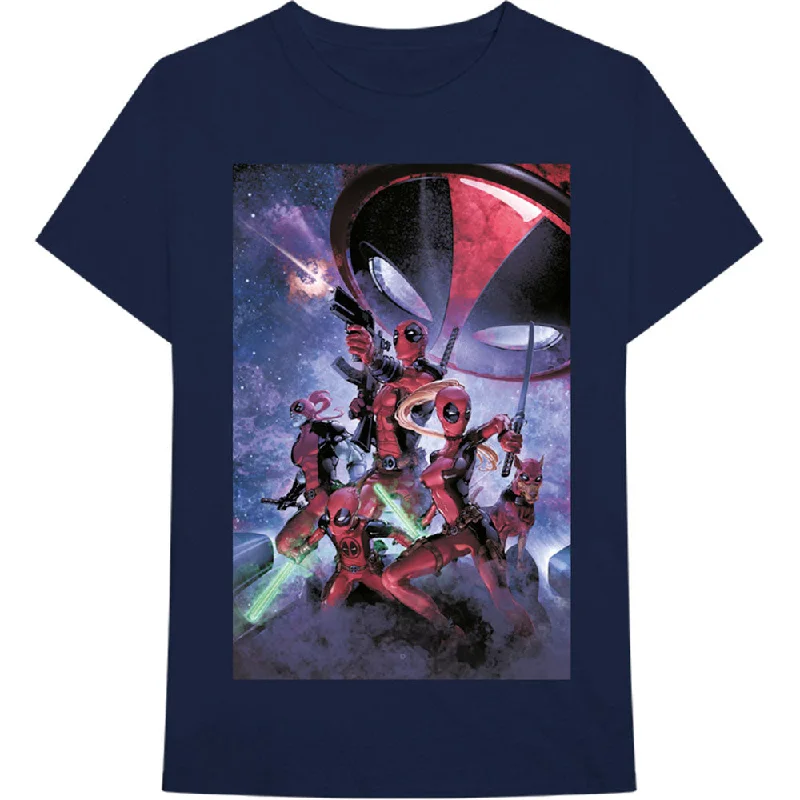 Marvel Comics | Official Band T-Shirt | Deadpool Family Anti-Shrink Durable Soft