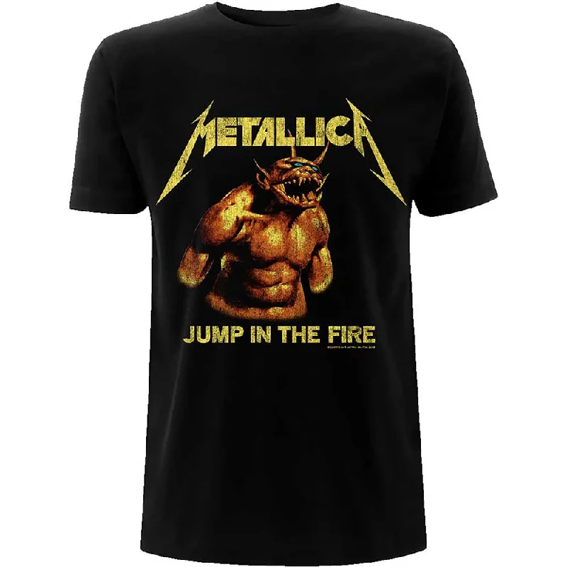 Metallica | Official Band T-Shirt | Jump In The Fire Vintage Anti-Pilling Machine Wash Handmade