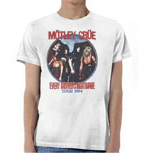 Motley Crue | Official Band T-Shirt | Every Mothers Nightmare Fashionable Trendy Casual