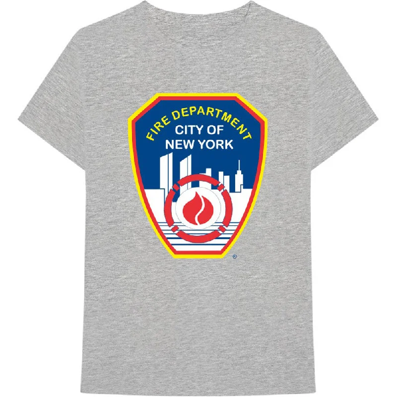 New York City | Official Band T-Shirt | Fire Dept. Badge Front Pockets Side Pockets Patch Pockets