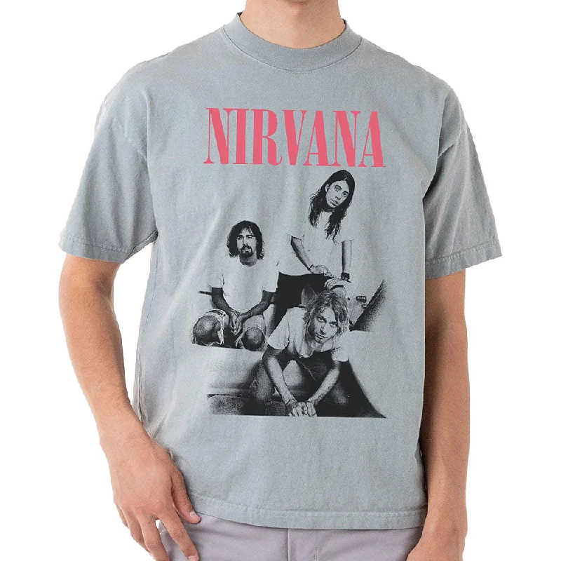 Nirvana | Official Band T-Shirt | Bathroom Photo Chenille Fabric Brocade Fabric Lace Fabric