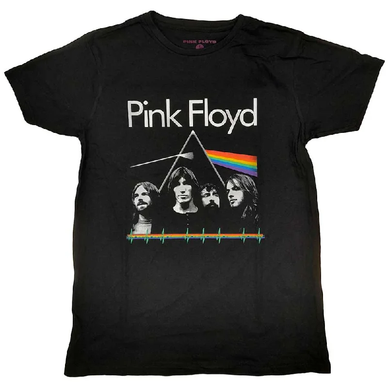 Pink Floyd | Official Band T-Shirt | Dark Side of the Moon Band & Pulse Plaid T-Shirt Polka Dot Checkered