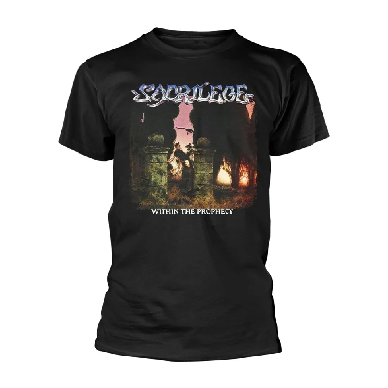 Sacrilege Unisex T-shirt: Within The Prophecy (back print) Oversized T-Shirt Spandex breathable