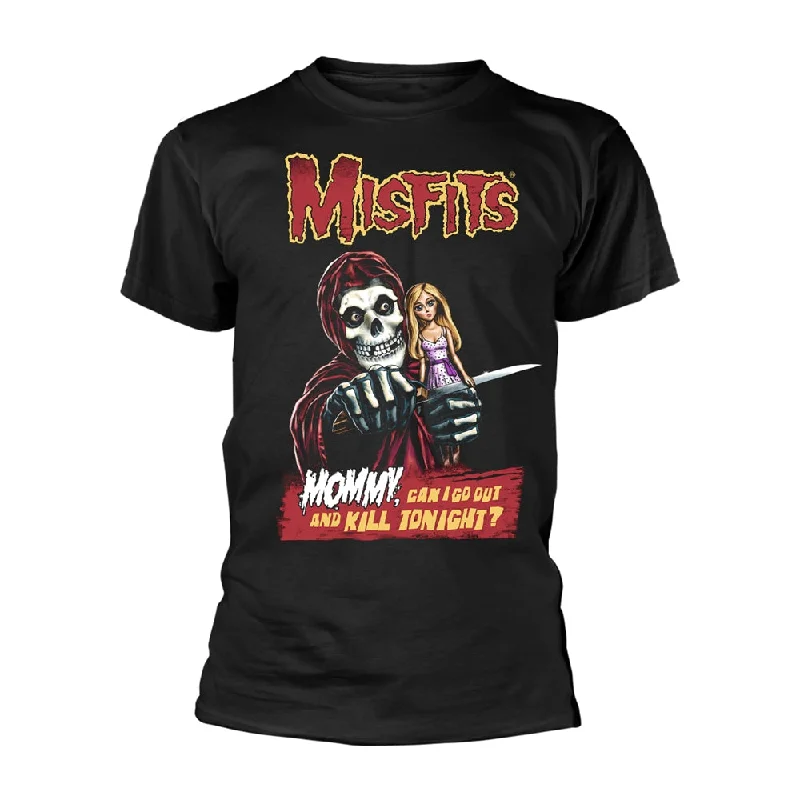 Misfits Unisex T-shirt: Mommy - Double Feature Basic T-Shirt Crew Neck Short Sleeve