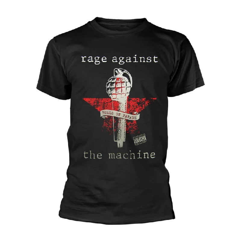 Rage Against The Machine Unisex T-shirt: Bulls On Parade Mic Notch Collar Peter Pan Collar Cowl Neck Rage Against The Machine Unisex T-shirt: Bulls On Parade Mic Notch Collar Peter Pan Collar Cowl Neck