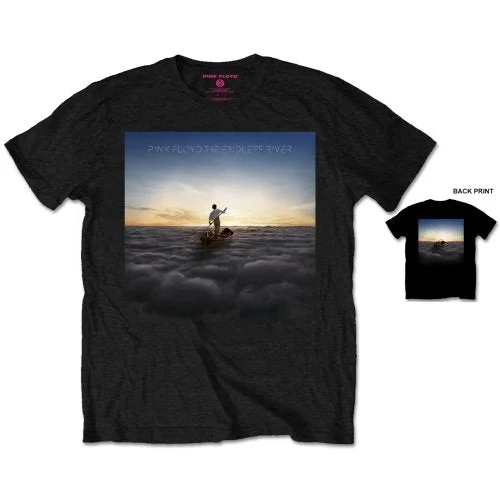 Pink Floyd | Official Band T-Shirt | Endless River (Back Print) Denim Fabric Leather Fabric Suede Fabric