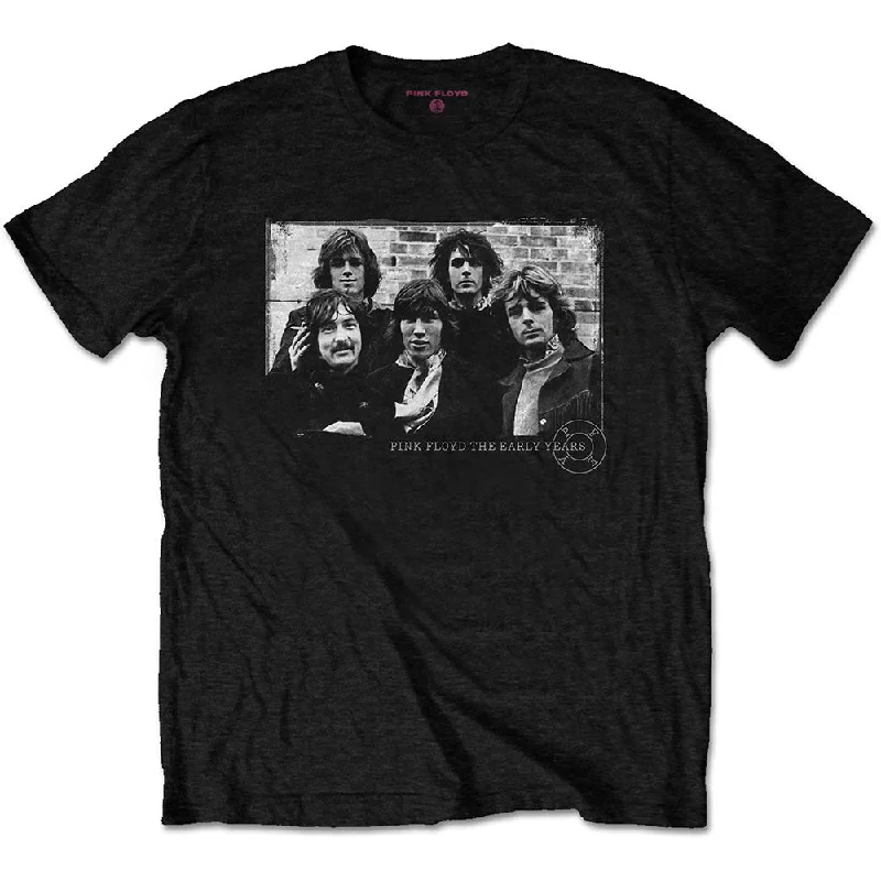 Pink Floyd | Official Band T-Shirt | The Early Years 5 Piece Mesh Fabric Canvas Fabric Denim Fabric