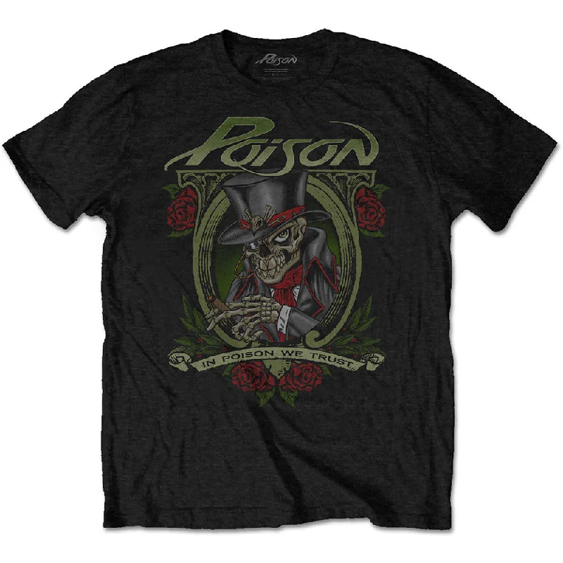 Poison | Official Band T-Shirt | We Trust Houndstooth Herringbone Solid