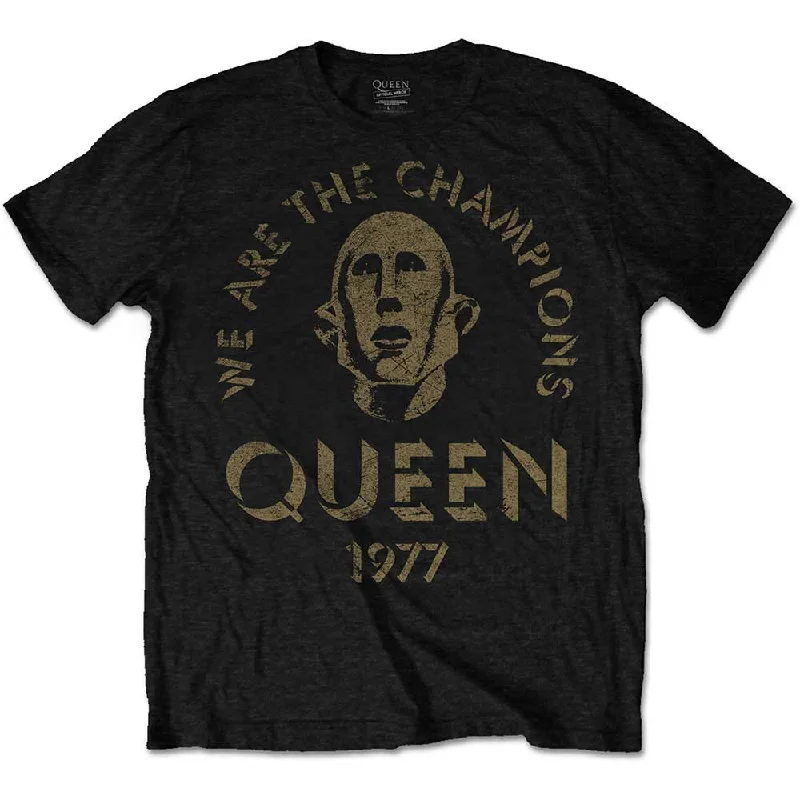 Queen | Official Band T-Shirt | We Are The Champions Seamless Knitted Crochet