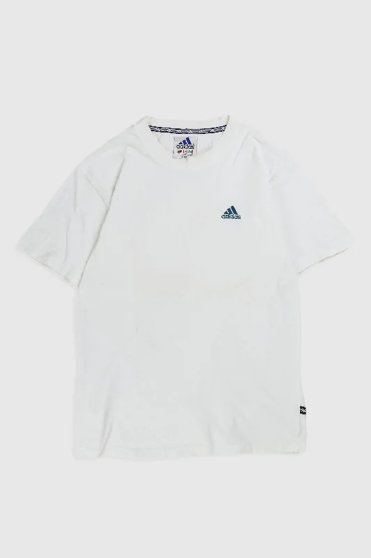 Vintage Adidas Tee - M Graphic T-Shirt Round Neck Polyester