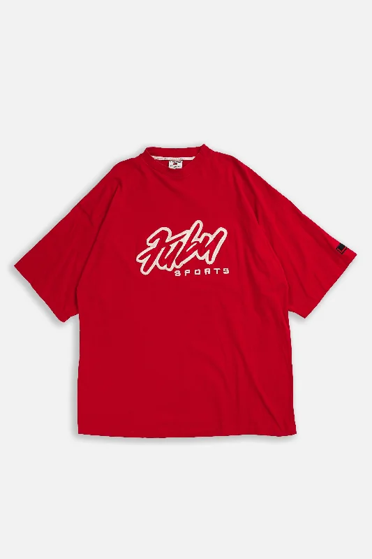 Vintage Fubu Tee - XXL Mesh Blend Leather Blend Suede Blend