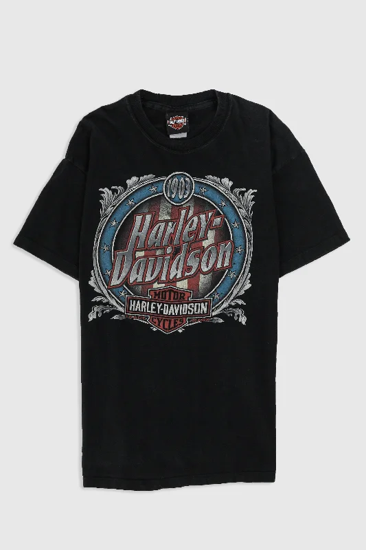 Vintage Harley Tee Chenille Blend Fleece Blend Nylon Blend