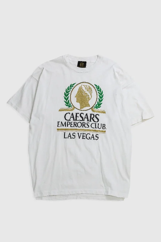 Vintage Las Vegas Tee Houndstooth Herringbone Solid