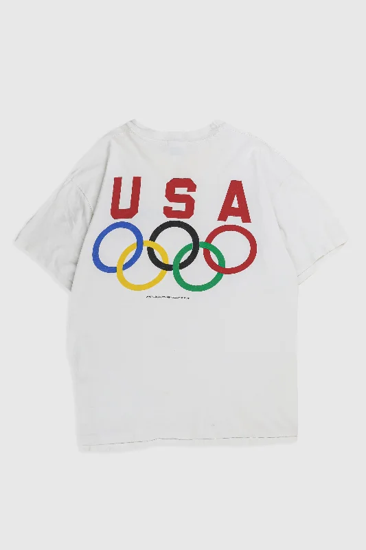 Vintage USA Olympic Tee Fleece Nylon Spandex