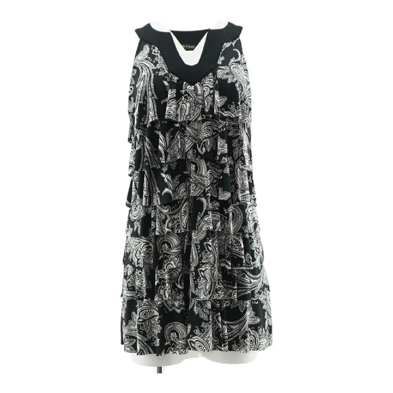 Black Paisley Midi Dress Cozy Tie-Dye Midi Dress