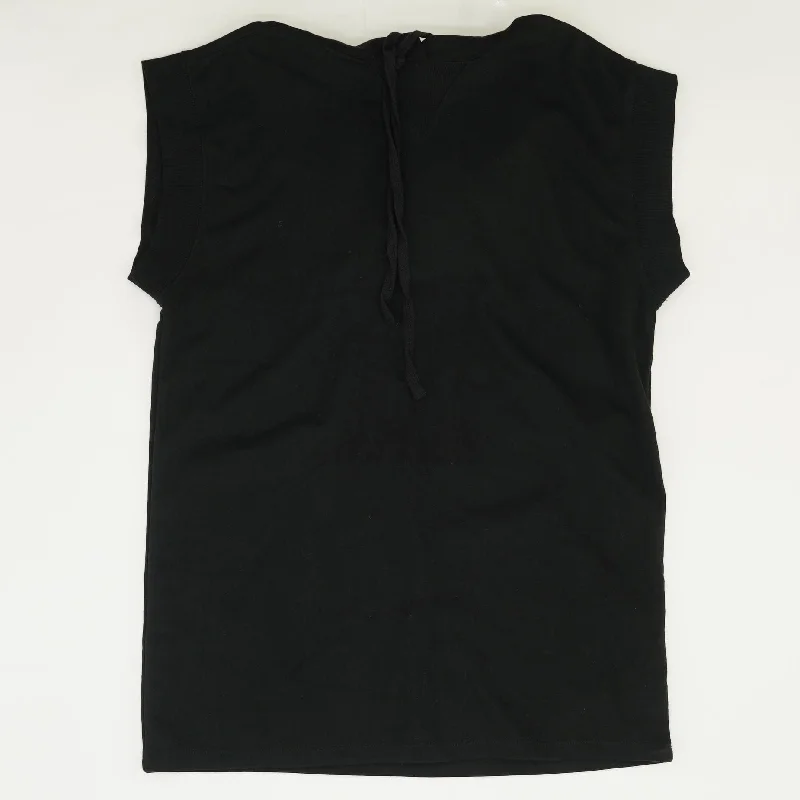 Black Solid Midi Dress Trendy Smocked Detail Midi Dress