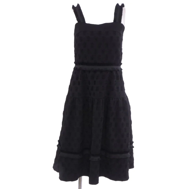 Black Solid Midi Dress Stylish Silk Midi Dress